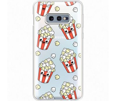 Силіконовий чохол BoxFace Samsung G970 Galaxy S10e с 3D-глазками Popcorn (35884-cc75)