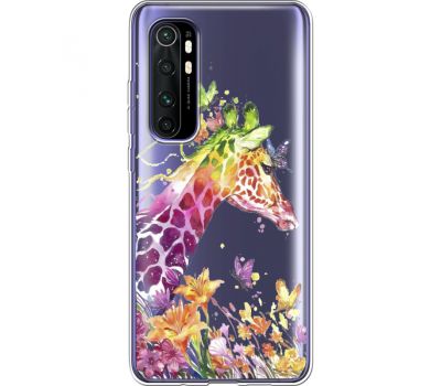 Силіконовий чохол BoxFace Xiaomi Mi Note 10 Lite Colorful Giraffe (39812-cc14)