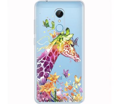 Силіконовий чохол BoxFace Xiaomi Redmi 5 Colorful Giraffe (35031-cc14)