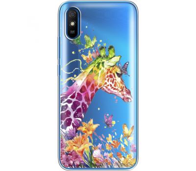 Силіконовий чохол BoxFace Xiaomi Redmi 9A Colorful Giraffe (40305-cc14)