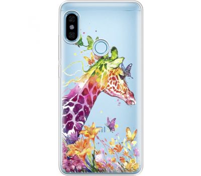 Силіконовий чохол BoxFace Xiaomi Redmi Note 5 / Note 5 Pro Colorful Giraffe (34970-cc14)