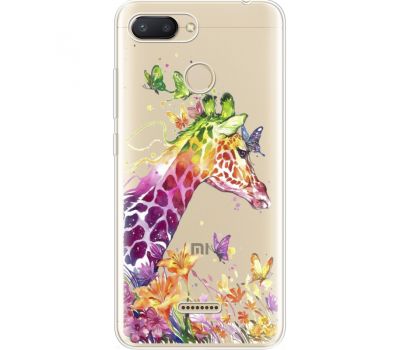 Силіконовий чохол BoxFace Xiaomi Redmi 6 Colorful Giraffe (35029-cc14)