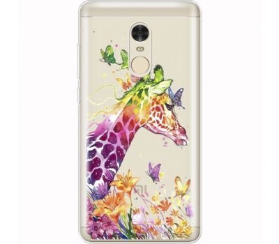 Силіконовий чохол BoxFace Xiaomi Redmi Note 4x Colorful Giraffe (35032-cc14)