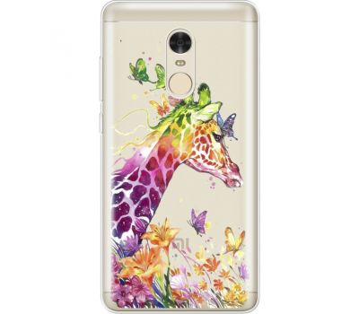 Силіконовий чохол BoxFace Xiaomi Redmi Note 4 Colorful Giraffe (35033-cc14)