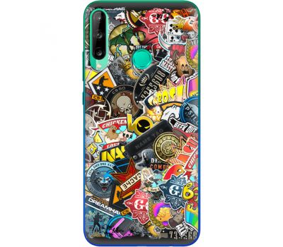 Силіконовий чохол Remax Huawei P40 Lite E CS:Go Stickerbombing