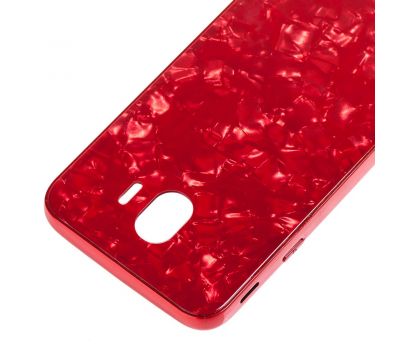 Чохол для Samsung Galaxy J4 2018 (J400) Jelly мармур червоний 131083