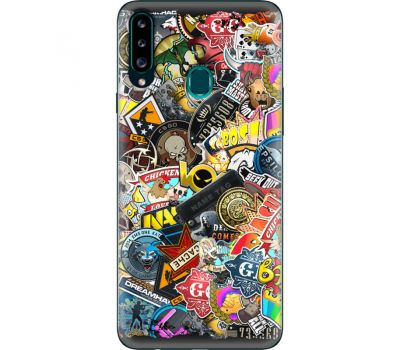 Силіконовий чохол Remax Samsung A207 Galaxy A20s CS:Go Stickerbombing