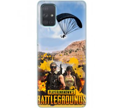 Силіконовий чохол Remax Samsung A715 Galaxy A71 Pubg parachute