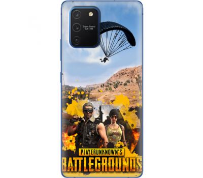 Силіконовий чохол Remax Samsung G770 Galaxy S10 Lite Pubg parachute