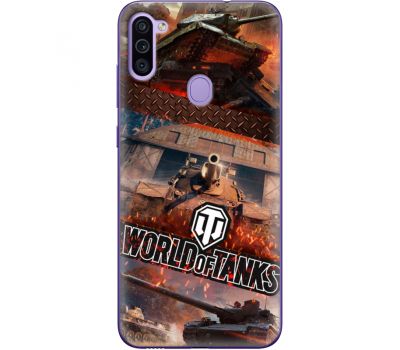 Силіконовий чохол Remax Samsung M115 Galaxy M11 World Of Tanks