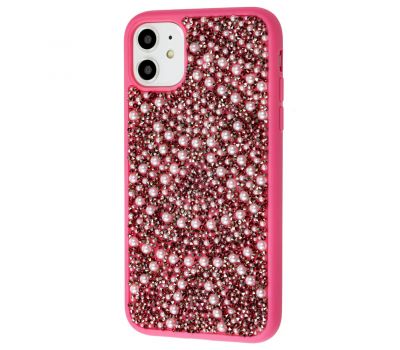 Чохол для iPhone 11 Bling World Ornament Pearl Diamonds рожевий