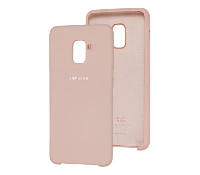 Чохол для Samsung Galaxy A8+ 2018 (A730) Silky Soft Touch блідо-рожевий