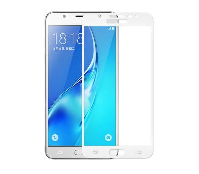 Захисне скло Samsung Galaxy J7 Prime (G610) Silk Screen білий