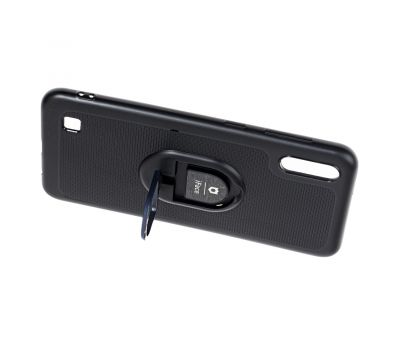 Чохол для Samsung Galaxy A10 (A105) iFace з кільцем чорно-синій 1325909
