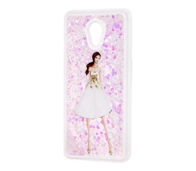 Чохол для Meizu M5 Note Блискучі вода світло-рожевий "дівчина в білій сукні"