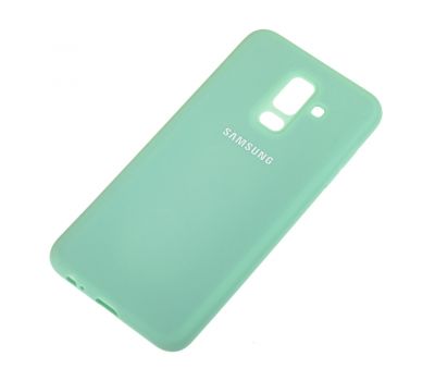 Чохол для Samsung Galaxy A6+ 2018 (A605) Silicone cover бірюзовий 133078