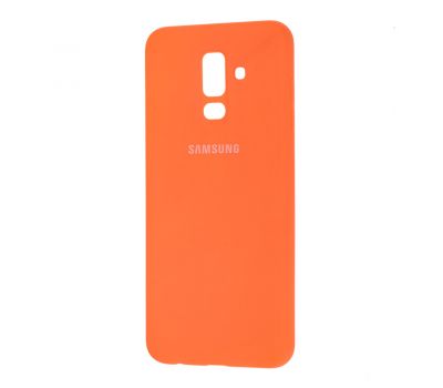 Чохол для Samsung Galaxy A6+ 2018 (A605) Silicone cover помаранчевий 133080