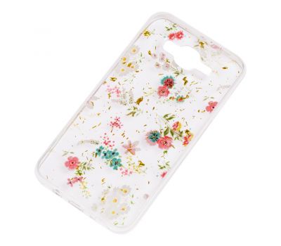 Чохол для Samsung Galaxy J7 (J700) Flowers Confetti "польові квіти" 1334494