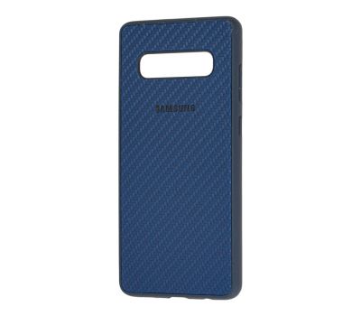 Чохол для Samsung Galaxy S10+ (G975) Carbon New синій