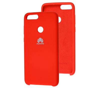 Чохол для Huawei P Smart Silky Soft Touch темно-червоний