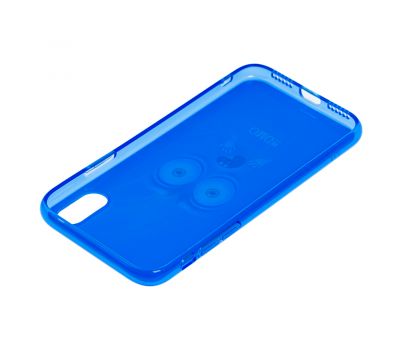 Чохол для iPhone X / Xs Smile синій OMG 1339811