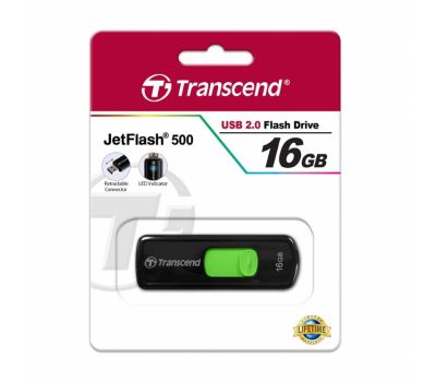 USB Flash Transcend JetFlash 500 16Gb USB 2.0 TS16GJF500
