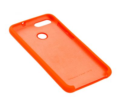 Чохол для Huawei P Smart Silky Soft Touch помаранчевий 1342739