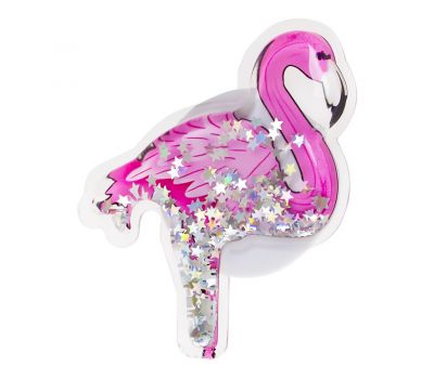 Попсокет для смартфона Cartoon Блискучі вода "Flamingo"