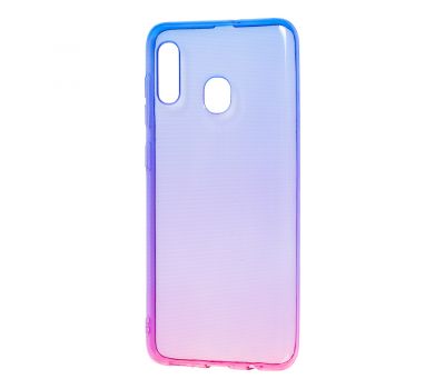 Чохол для Samsung Galaxy A20/A30 Gradient Design рожево-блакитний