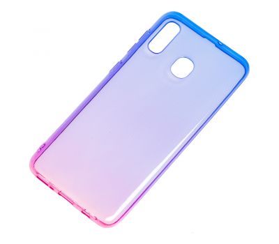 Чохол для Samsung Galaxy A20/A30 Gradient Design рожево-блакитний 1348883