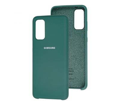 Чохол для Samsung Galaxy S20 (G980) Silky Soft Touch "сосновий зелений"