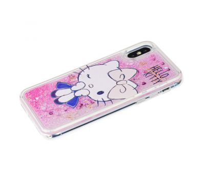 Чохол для iPhone X / Xs Блискучі вода "New Hello Kitty" 1354254