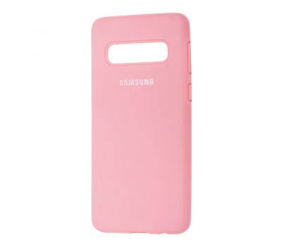 Чохол для Samsung Galaxy S10 (G973) Silicone Full світло-рожевий 1358727