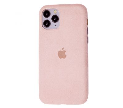 Чохол для iPhone 11 Pro Alcantara 360 рожевий пісок 1360750