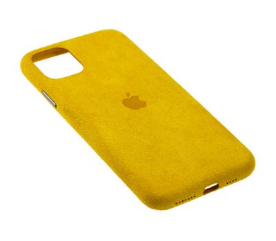 Чохол для iPhone 11 Pro Max Alcantara 360 жовтий 1360827