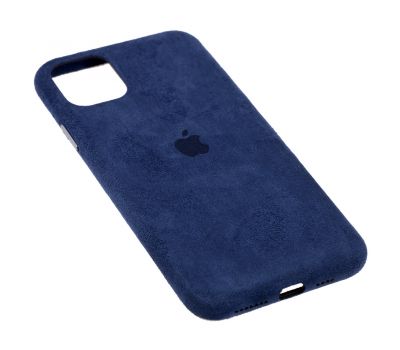 Чохол для iPhone 11 Pro Max Alcantara 360 темно-синій 1360841