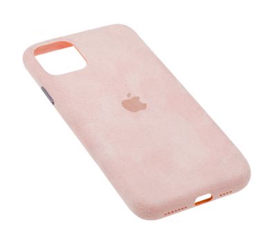 Чохол для iPhone 11 Pro Max Alcantara 360 рожевий пісок 1360821