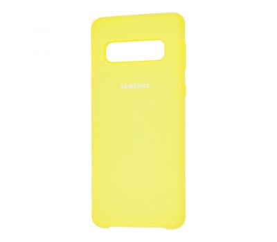 Чохол для Samsung Galaxy S10 (G973) Silky Soft Touch лимонний