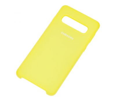 Чохол для Samsung Galaxy S10 (G973) Silky Soft Touch лимонний 1364559