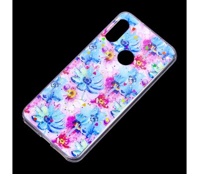 Чохол для Xiaomi Redmi 6 Pro / Mi A2 Lite Flowers Confetti "сині квіти" 1374533