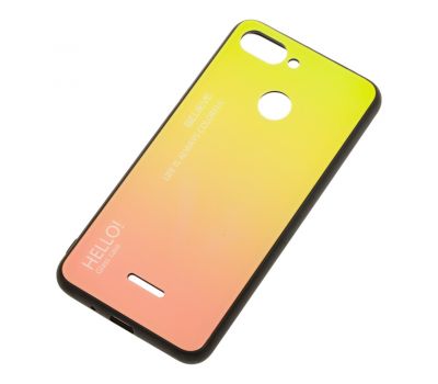 Чохол для Xiaomi Redmi 6 Hello glass рожевий 1374319