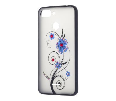 Чохол для Xiaomi Redmi 6 "квіти стрази 10" 1374186