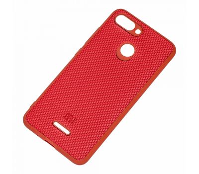 Чохол для Xiaomi Redmi 6 Carbon New червоний 1374199