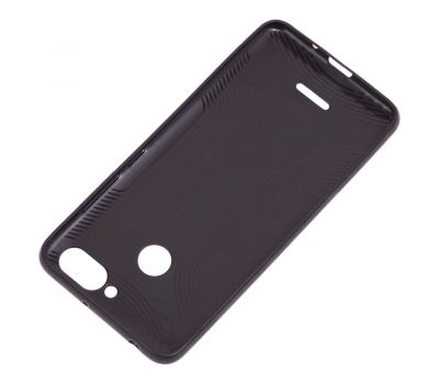 Чохол для Xiaomi Redmi 6 Leather + блискітки чорний 1374366