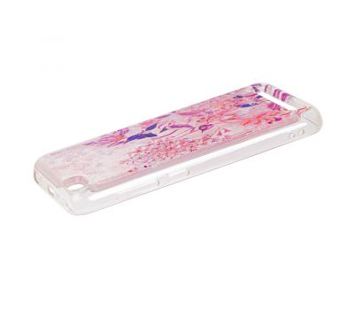 Чохол для Xiaomi Redmi 5a Блискучі вода рожевий "рожево-фіолетові квіти" 1374166