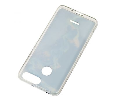 Чохол для Xiaomi Redmi 6 Marble біло-блакитний 1374372