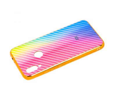 Чохол для Xiaomi Redmi 7 Carbon Gradient Hologram рожевий 1375341