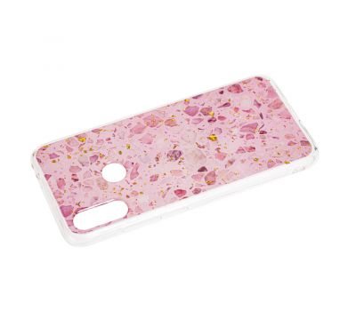 Чохол для Xiaomi Redmi 7 Wave цукерки галька рожевий 1376069