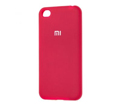 Чохол для Xiaomi Redmi Go Silicone Full рожево-червоний