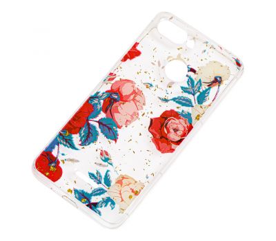 Чохол для Xiaomi Redmi 6 Flowers Confetti "троянда" 1379131